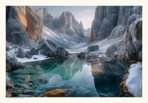 Dolomiterna Berg Poster