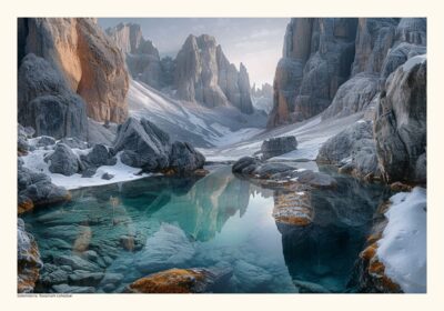 Dolomiterna Berg Poster