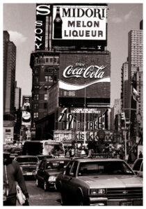 New York City Times Square Svartvit Poster