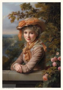 Ung Dam i Hatt 1700 Poster