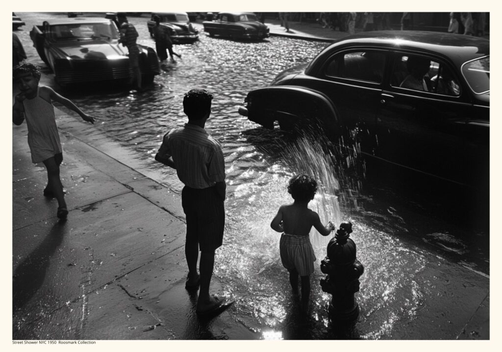 Street-Shower-New-York-City-1950