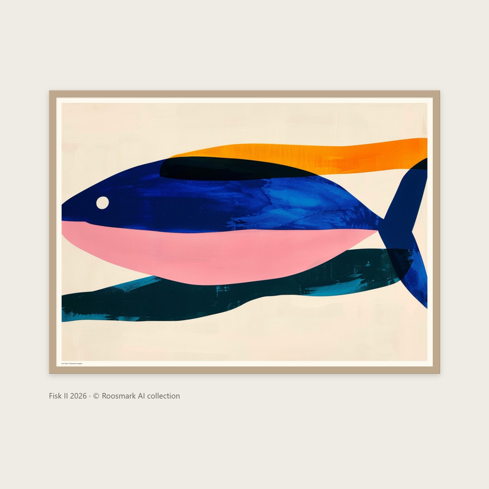 Fisk II – AI-posters av Caroline Roosmark