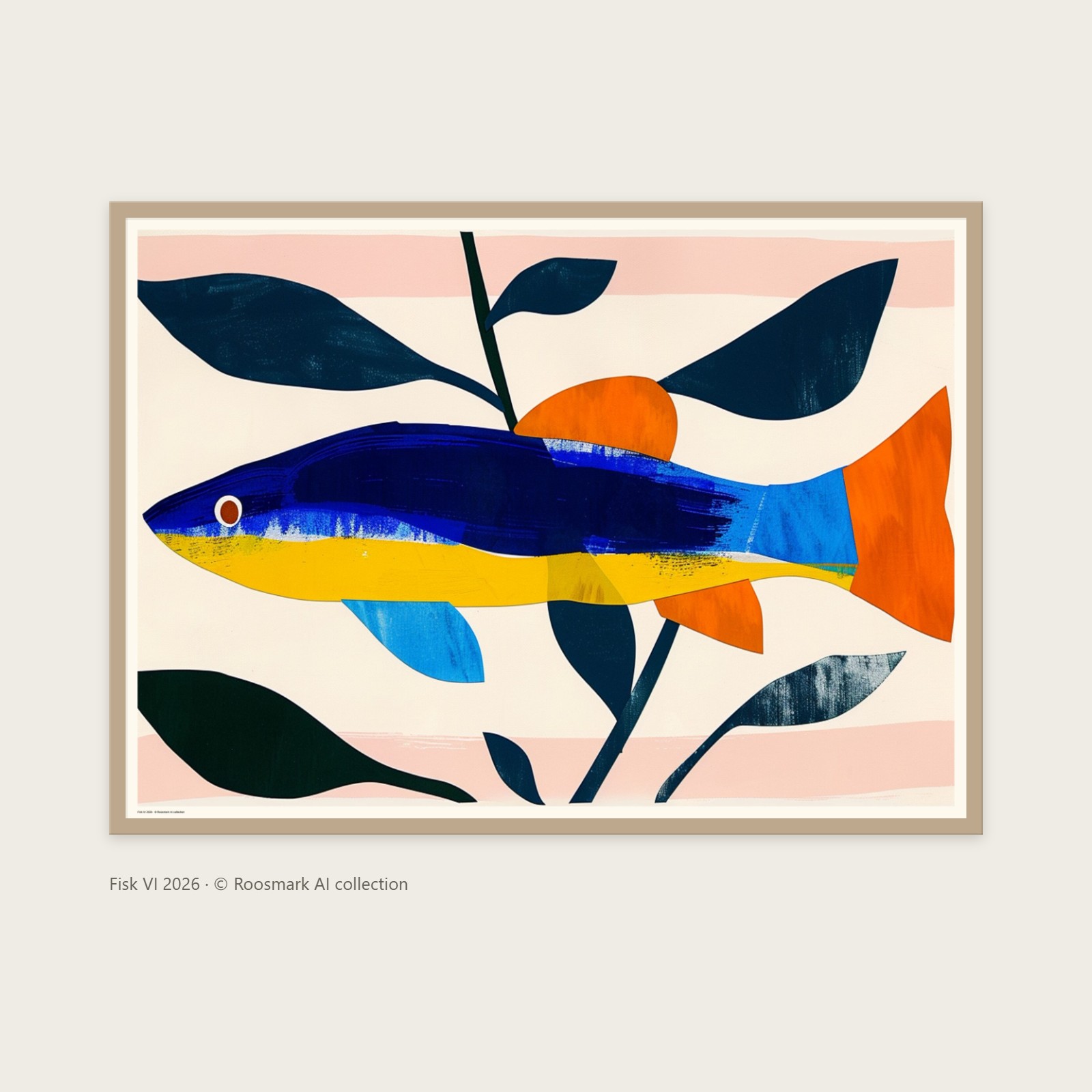 Fisk VI – AI-posters av Caroline Roosmark