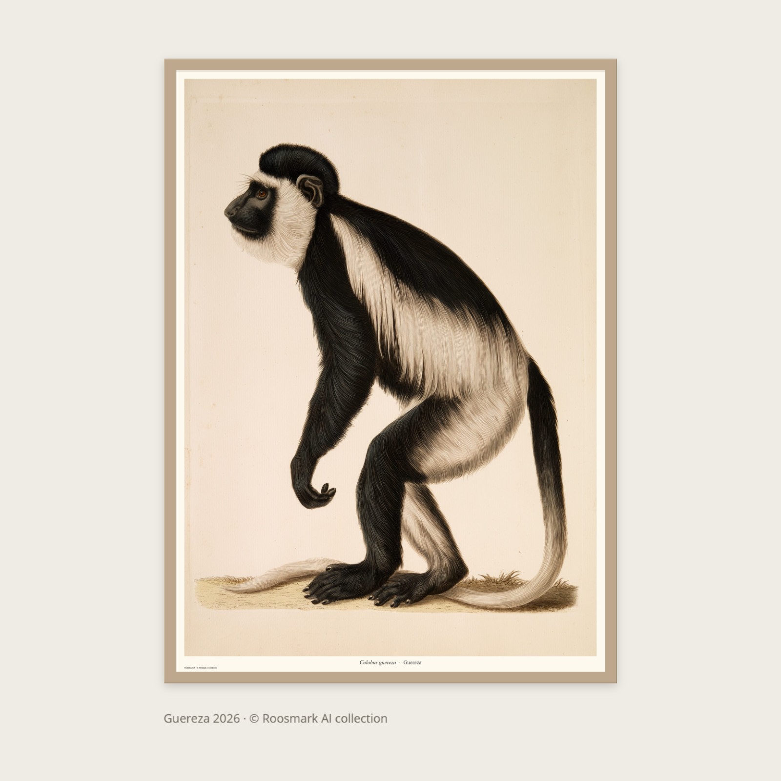 Guereza – AI-posters av Caroline Roosmark
