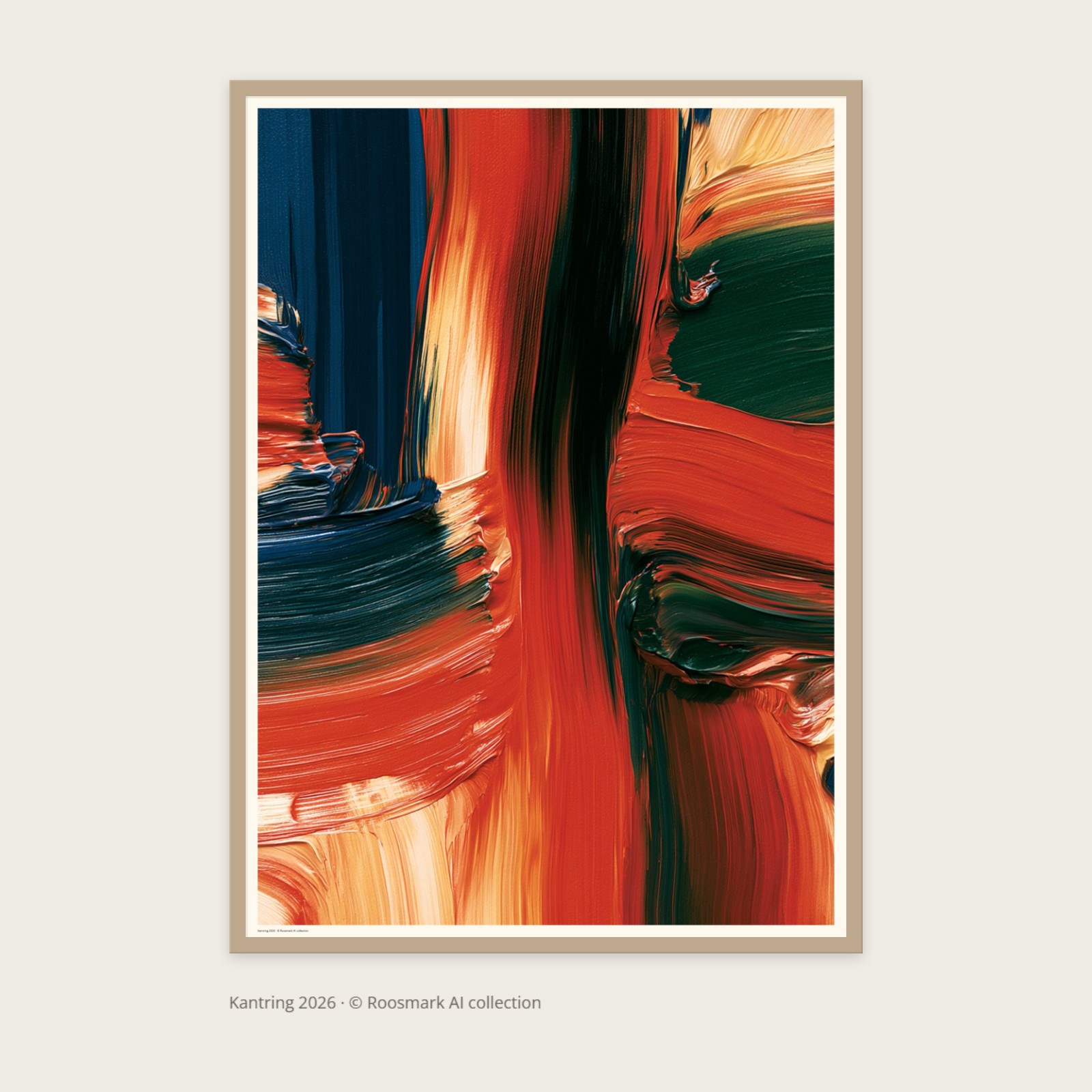 Kantring Poster – Abstrakta posters av Caroline Roosmark