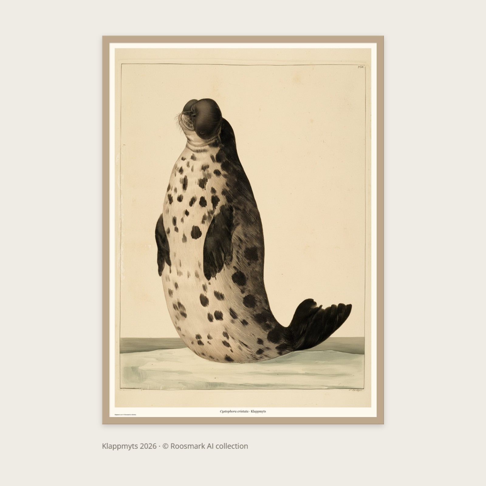 Klappmyts – AI-posters av Caroline Roosmark