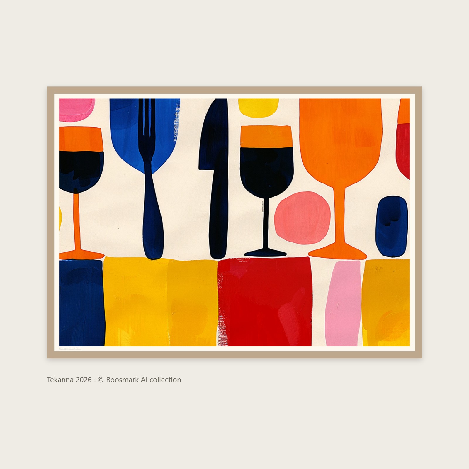 Tekanna – AI-posters av Caroline Roosmark